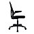 Cadeira de Escritório OFFICE VINIK LC2 Ergonômica com Apoio Braço Ajustável Preta - Imagem 4