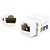 Conector Keystone RJ45 Fêmea LINK+ LKKC6BC Cat.6 Branco Homologado Anatel - Imagem 2