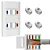 Conector Keystone RJ45 Fêmea LINK+ LKKC6BC Cat.6 Branco Homologado Anatel - Imagem 3