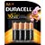 Pilha Duracell Alcalina MN1500B4 AA 4 Unidades - Imagem 1