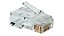 10 Unidades Conector RJ45 Macho CAT5 Cristal Fast Unidade - Imagem 1