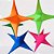Kit 6 Estrelas De Tecido 1,05 Cm² Várias Cores - Imagem 2