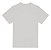 Camiseta básica  UNISSEX  Branco  fio 30.1 penteado reforço na gola - 190 G -  Modelagem Streetwear - Gola canelada 2x1 . - Imagem 2