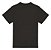 Camiseta básica  UNISSEX  Preta  fio 30.1 penteado reforço na gola - 190 G -  Modelagem Streetwear - Gola canelada 2x1 . - Imagem 2