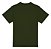 Camiseta básica  UNISSEX  Verde Musgo  fio 30.1 penteado reforço na gola - 190 G -  Modelagem Streetwear - Gola canelada 2x1 . - Imagem 2