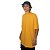 Camiseta básica  UNISSEX  Amarelo Mostarda  fio 30.1 penteado reforço na gola - 190 G -  Modelagem Streetwear - Gola canelada 2x1 . - Imagem 3