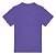 Camiseta básica  UNISSEX  Roxa  fio 30.1 penteado reforço na gola - 190 G -  Modelagem Streetwear - Gola canelada 2x1 . - Imagem 3