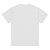Camiseta básica  UNISSEX  Branco  fio 26.1 penteado reforço na gola - 210 G -  Modelagem Streetwear - Gola canelada 2x1 . - Imagem 2