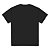 Camiseta básica  UNISSEX  Preta fio 26.1 penteado reforço na gola - 210 G -  Modelagem Streetwear - Gola canelada 2x1 . - Imagem 2