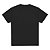 Camiseta básica  UNISSEX  Preta fio 26.1 penteado reforço na gola - 210 G -  Modelagem Streetwear - Gola canelada 2x1 . - Imagem 1