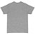 Camiseta básica  UNISSEX Cinza mescla claro fio 30.1 penteado reforço na gola - 170 G -  Modelagem Surfwear - Gola canelada 1x1 . - Imagem 3