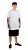 Camiseta básica  UNISSEX Branca fio 30.1 penteado reforço na gola - 170 G -  Modelagem Surfwear - Gola canelada 1x1 . - Imagem 2