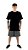 Camiseta básica  UNISSEX Preto fio 30.1 penteado reforço na gola - 170 G -  Modelagem Surfwear - Gola canelada 1x1 . - Imagem 2