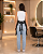 Avental Profissional Oxford Cabeleireiro Uniforme Beleza 2 Bolsos Ajustável Preto | Pentale - Imagem 3