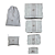 KIT ORGANIZADOR DE MALA PREMIUM PERSONALIZADO 6 PEÇAS: SUA VIAGEM COM ELEGÃNCIA E PRATICIDADE - Imagem 4