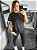 Camiseta oversized algodão preto - Imagem 2