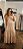 Vestido longo em camadas c regulador bege - Imagem 2
