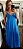 Vestido longo c pinça feminina no viscolinho azul - Imagem 1