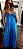 Vestido longo c pinça feminina no viscolinho azul - Imagem 3