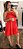 Vestido curto camadas c alça regulavel vermelho - Imagem 1