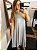 Vestido regata viscolycra c bolsos e fendas cinza - Imagem 3