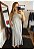 Vestido regata viscolycra c bolsos e fendas cinza - Imagem 1