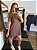 Vestido camisetão algodão marrom - Imagem 1