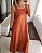 Vestido jardineira Terracota em camadas c bolsos - Imagem 1