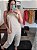 Macacão comprido Off white Saruel em linho com bolsos - Imagem 1