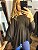 Blusa morcego Stella no viscolycra na cor preto - Imagem 2