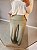 Calça pantalona de viscose c elastano verde - Imagem 3