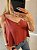 Blusa alça no tecido viscolinho terra - Imagem 2