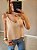 Blusa alça no tecido viscolinho nude - Imagem 2