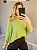 Blusa ampla verde claro tecido podrinha - Imagem 3