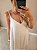 Vestido longo em viscolinho c babado off white - Imagem 4