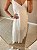 Vestido longo em viscolinho c babado off white - Imagem 3