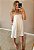 Vestido curto no viscolinho off white c alça regul - Imagem 2