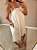 Vestido curto no viscolinho off white c alça regul - Imagem 5