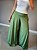 Calça mega pantalona malha na cor verde - Imagem 1