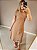 Vestido Midi com recortes no viscolinho caramelo - Imagem 2