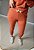 Calça jogger moletinho laranja c ilhoes e cordão - Imagem 1