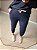 Calça jogger moletinho azul mari c ilhoes e cordão - Imagem 1