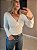 Blusa transpassada manga longa viscol off white - Imagem 2
