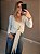 Blusa transpassada manga longa viscol off white - Imagem 6