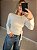 Blusa transpassada manga longa viscol off white - Imagem 5