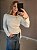 Blusa transpassada manga longa viscol off white - Imagem 4