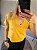 Camiseta em algodão Dani c/ bolso na cor amarelo - Imagem 1