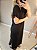 Vestido camisetão no moletinho midi na cor preto - Imagem 3