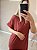 Vestido camisetão no moletinho midi na cor terra - Imagem 6