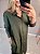 Vestido chemisi longo no viscolinho na cor verde - Imagem 7